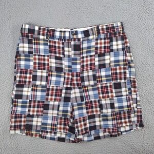 Brooks Brothers Shorts Mens 40 Multi Plaid Patchwork 346 Slash Pockets Chino